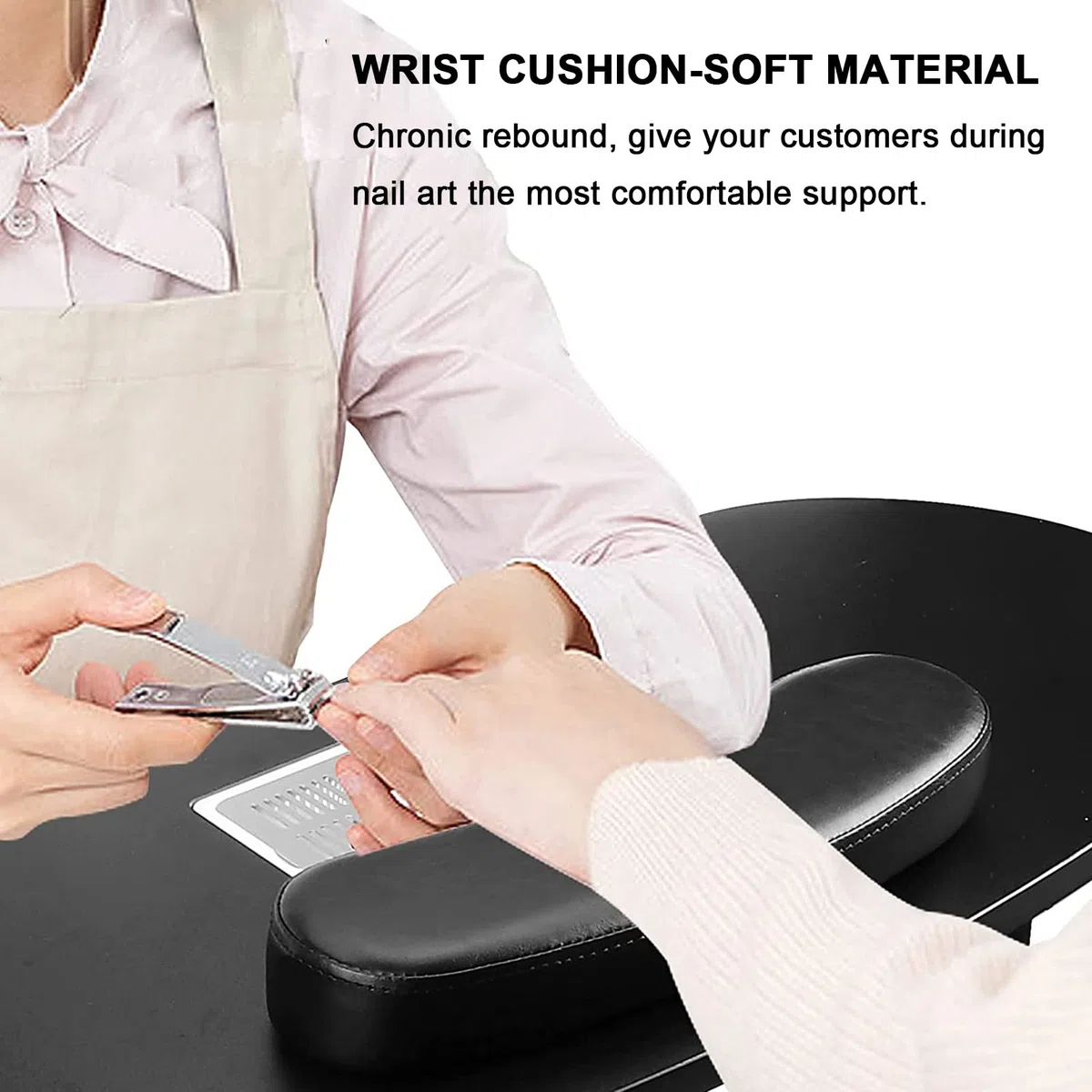 Zusammenklappbarer Nageltisch, Nail Beauty Spa Salon Desk Workstation, tragbarer Maniküre-Nageltisch auf Rädern, mit integriertem Staubsammler und Handgelenkkissen, für Home Spa Beauty Salon Worksta