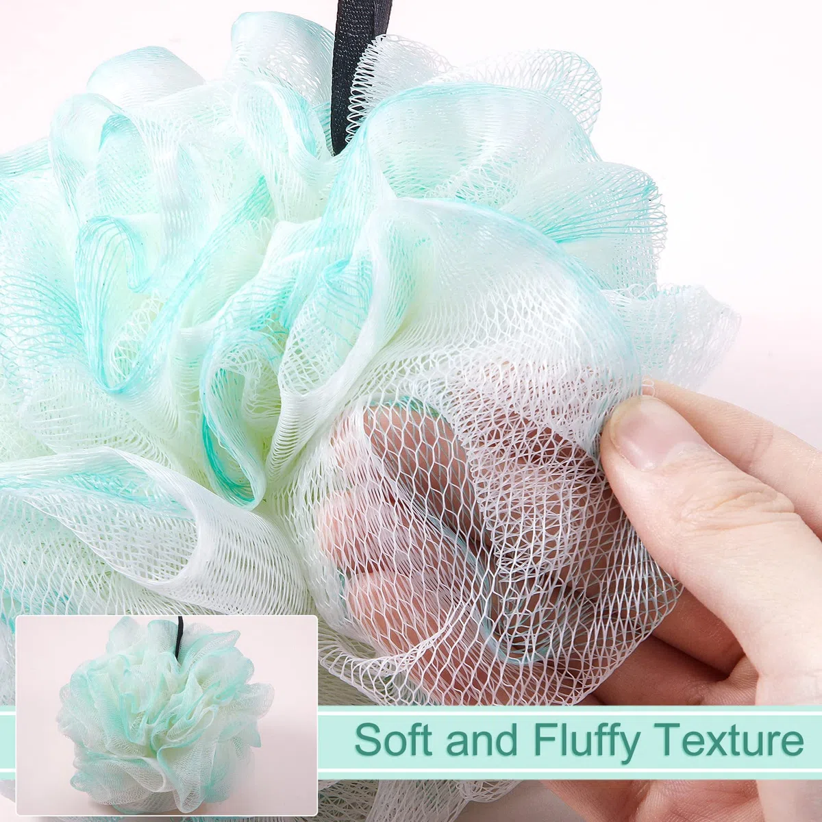 48 Stück Badeschwamm Dusche Luffas Bulk 50 g weiches Netz Körperschrubber Schwamm Ball Körperdusche Puff Mesh Pouf Bad Scrunchies Body Wash Puff für Männer und Frauen Peeling Dusche Pouf Bälle