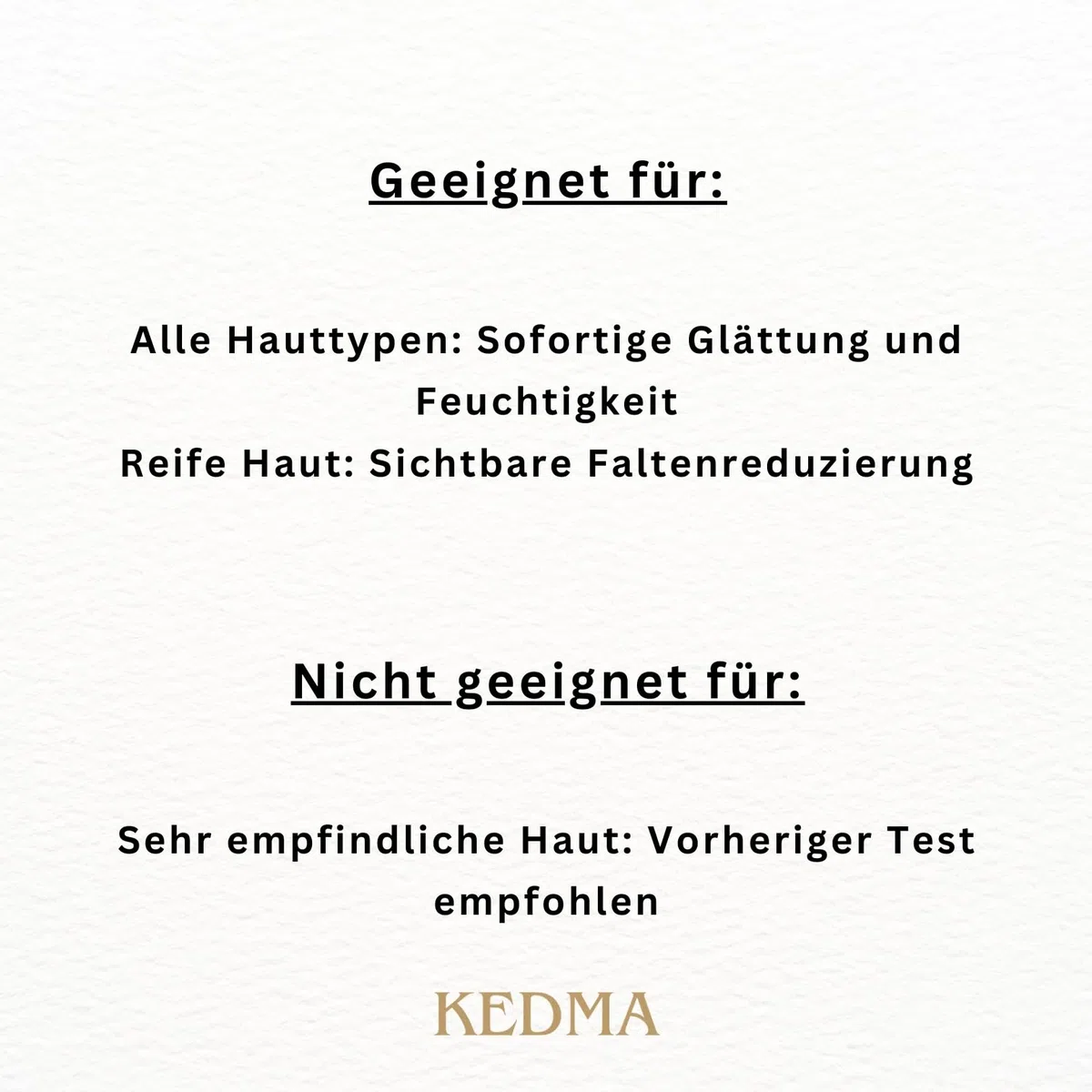 KEDMA - Sofort-Faltenfüller mit Platin & Hyaluronsäure - 10g