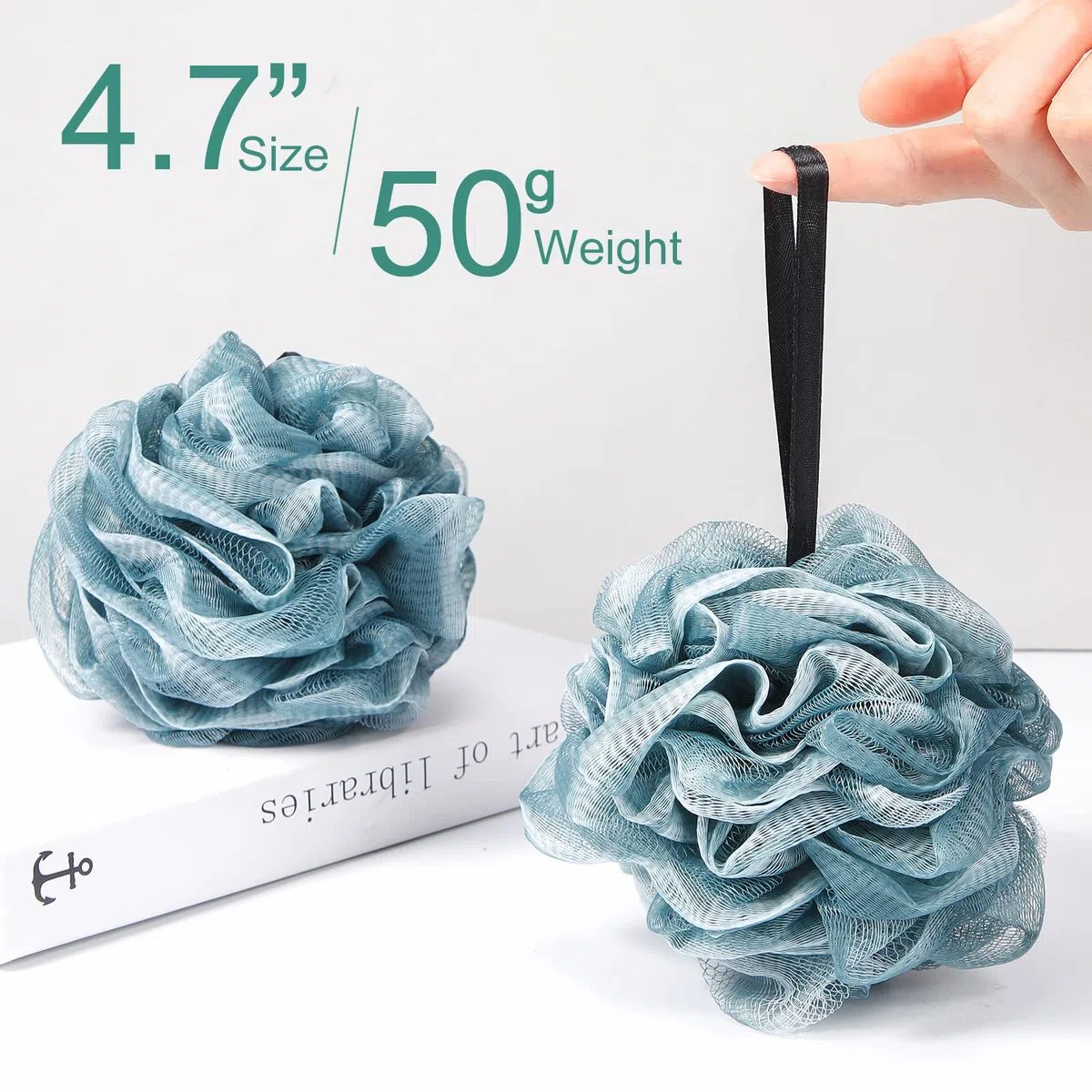 48 Stück Badeschwamm Dusche Luffas Bulk 50 g weiches Netz Körperschrubber Schwamm Ball Körperdusche Puff Mesh Pouf Bad Scrunchies Body Wash Puff für Männer und Frauen Peeling Dusche Pouf Bälle