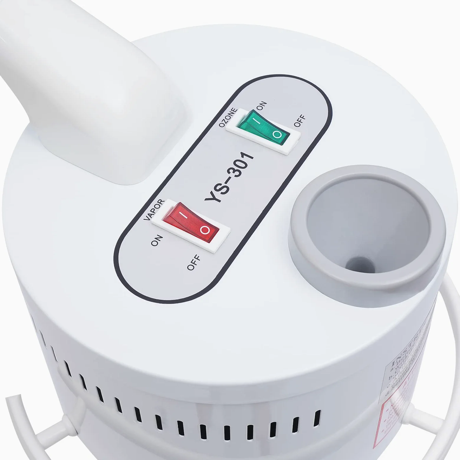 2 in 1 Gesichtsdampfer und 5X LED Lupenleuchte, Gesichts Sprayer Spa Salon Schönheit Ozon Bedampfer für Feuchtigkeitsspend und Hautpflege