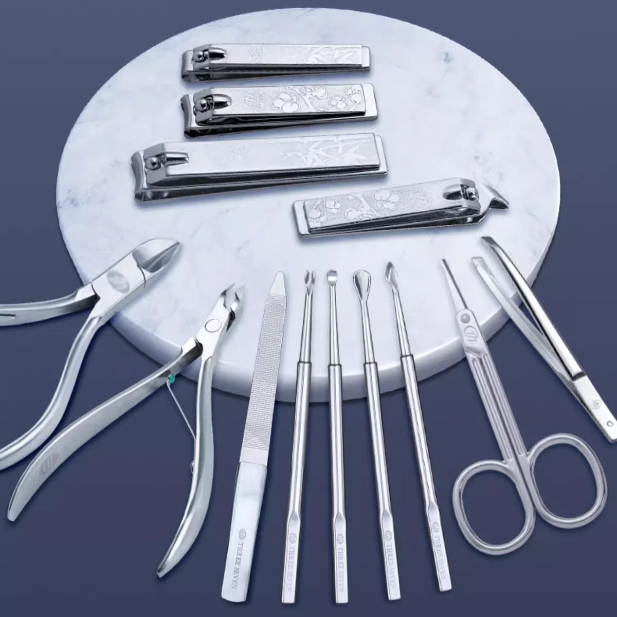 Nagelknipser Set Maniküre-Set for Männer, professionelles Nagelknipser-Set, 13-teiliges Edelstahl-Nagelpflegeset, Pediküre-Set, Herren-Pflegeset mit PU-Lederetui Maniküre Set Nagelpflege Nagelknipser