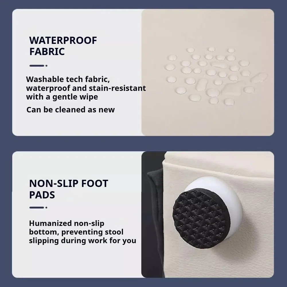 Multifunktionales Nesting-Fußhocker-Set, Rutschfester Pediküre-Hocker Für Maniküristen, PU-Kissen-Fußbad-Spa-Pediküre-Stuhl, Fußhocker Für Home Beauty Salon SPA