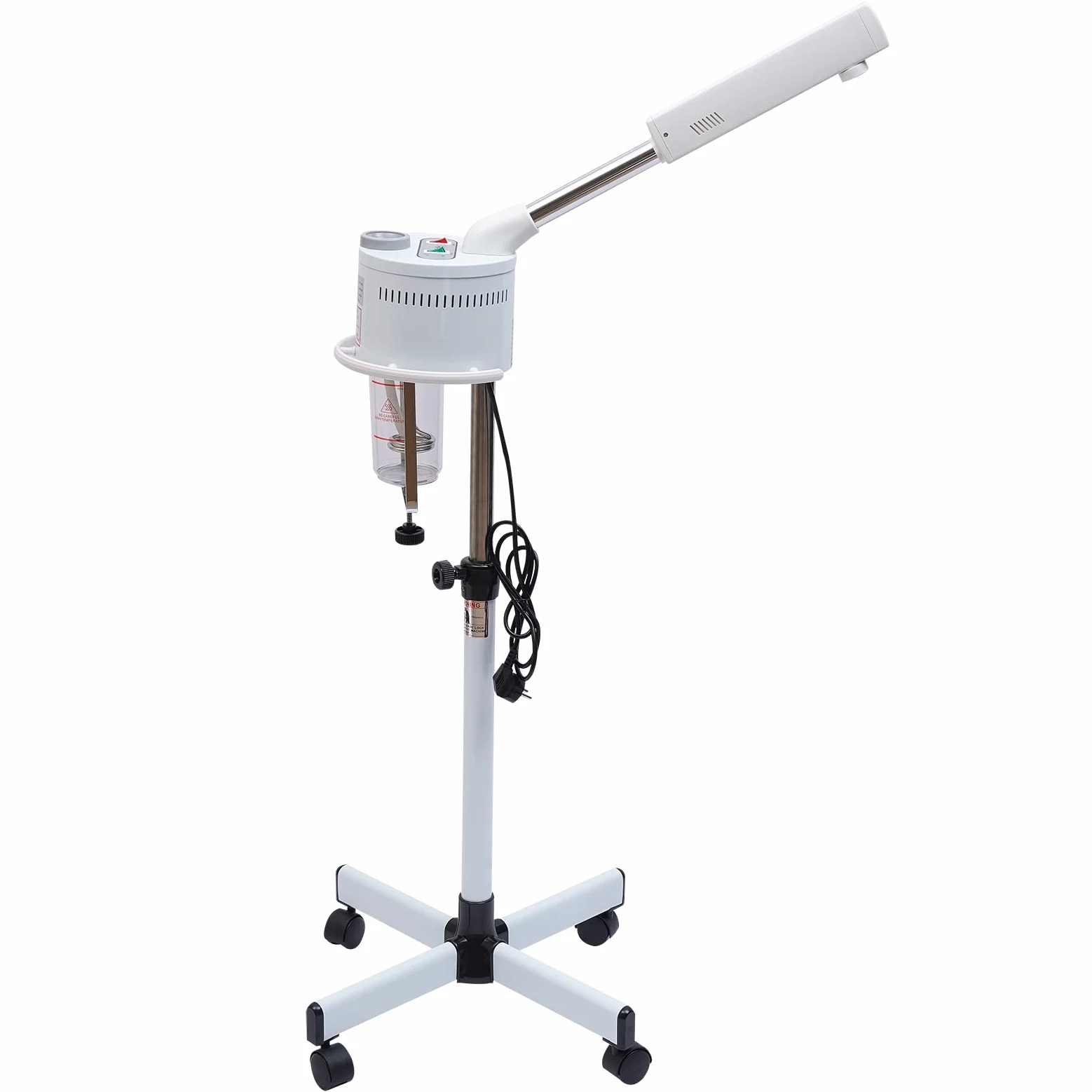 2 in 1 Gesichtsdampfer und 5X LED Lupenleuchte, Gesichts Sprayer Spa Salon Schönheit Ozon Bedampfer für Feuchtigkeitsspend und Hautpflege