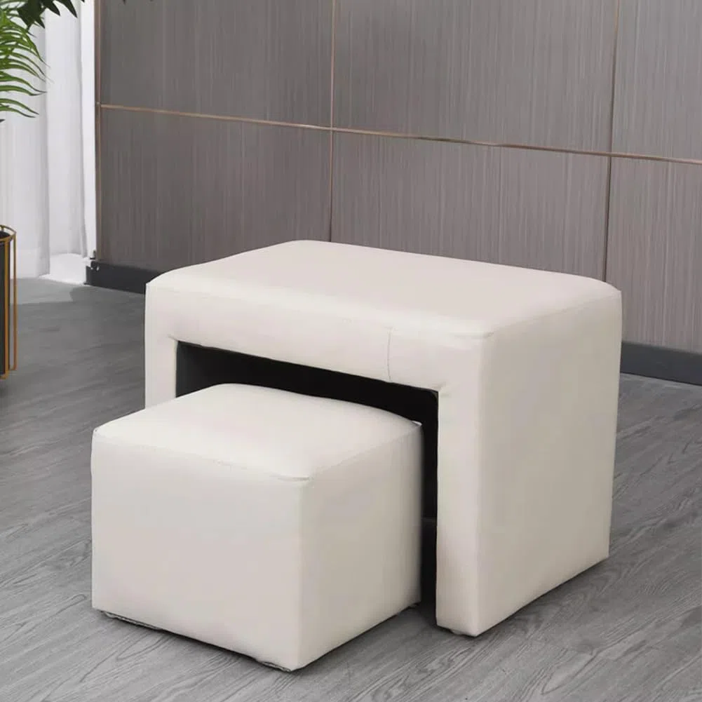 Multifunktionales Nesting-Fußhocker-Set, Rutschfester Pediküre-Hocker Für Maniküristen, PU-Kissen-Fußbad-Spa-Pediküre-Stuhl, Fußhocker Für Home Beauty Salon SPA